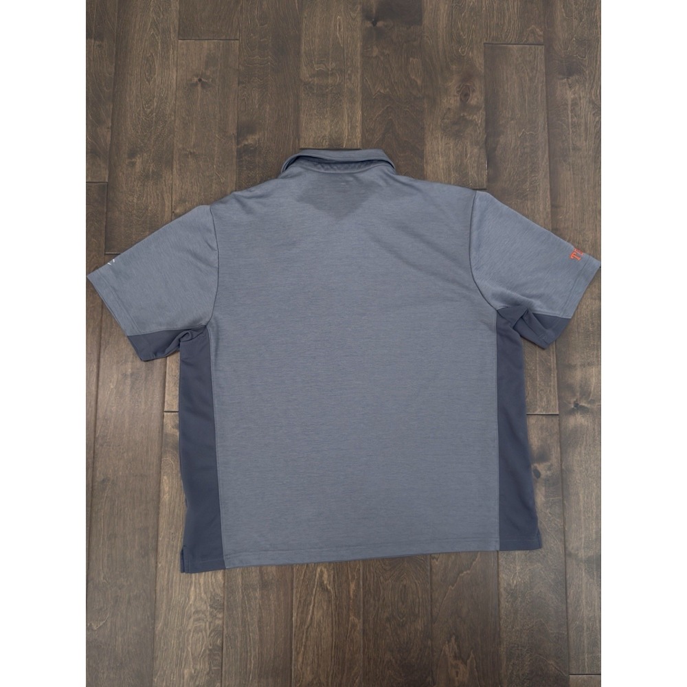 Champion Clemson Tigers Football Mens Short Sleeve Grey Polo Shirt Size 2XL Logo - Picture 7 of 7